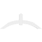 Ekena Millwork Archdale Architectural Grade PVC Gable Bracket, 72"W x 27"H x 6"D x 6"F, 9/12 Pitch GBP072X27X0606ARC00 - alternate 4